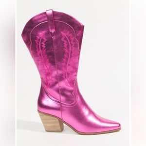 Mylie Wide Width & Calf Metallic Boots 7W